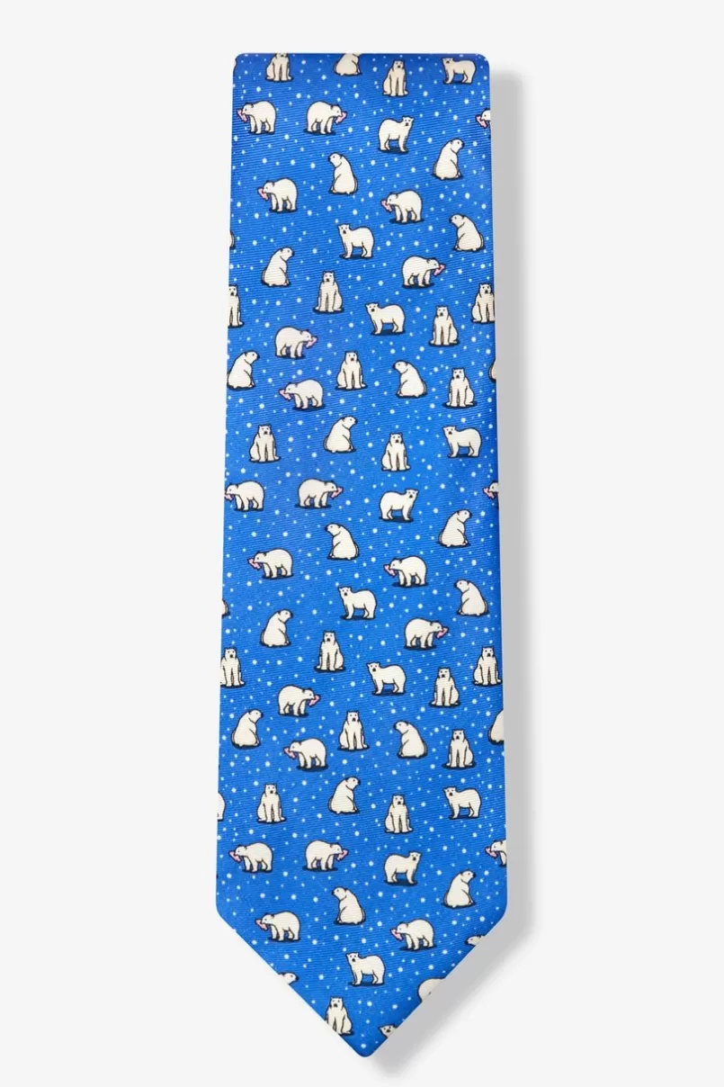 Ties Polar Bears Blue Tie Cheap