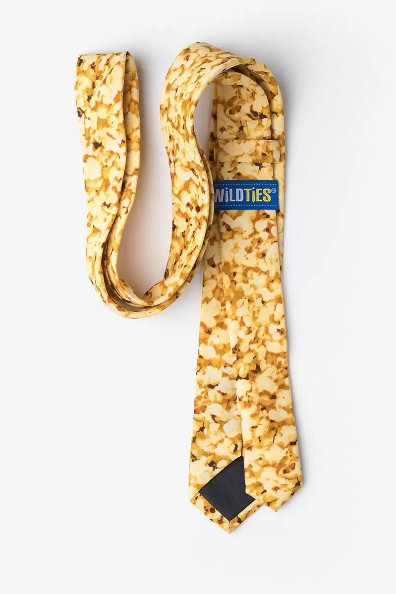 Ties Popcorn Yellow Skinny Tie Shop