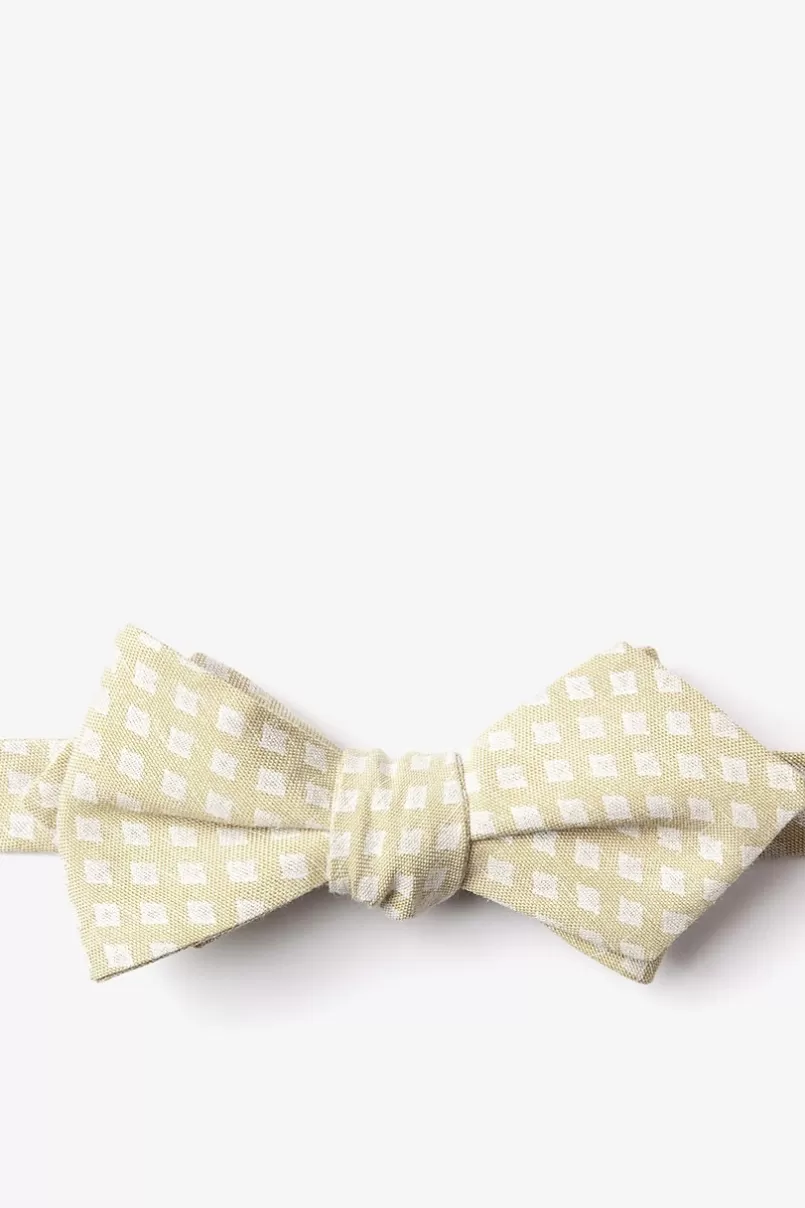 Ties Poway Diamond Tip Bow Tie Gold Cheap