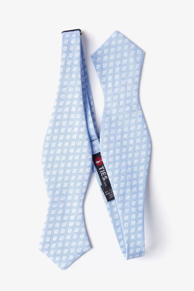 Ties Poway Light Blue Diamond Tip Bow Tie LightBlue Cheap