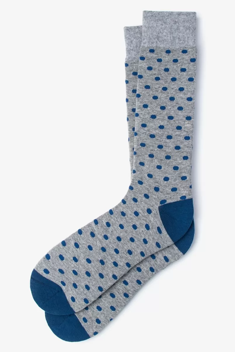 Ties Power Dots Sock Blue Best Sale