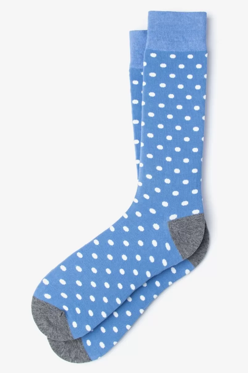 Ties Power Dots Light Blue Sock LightBlue Sale