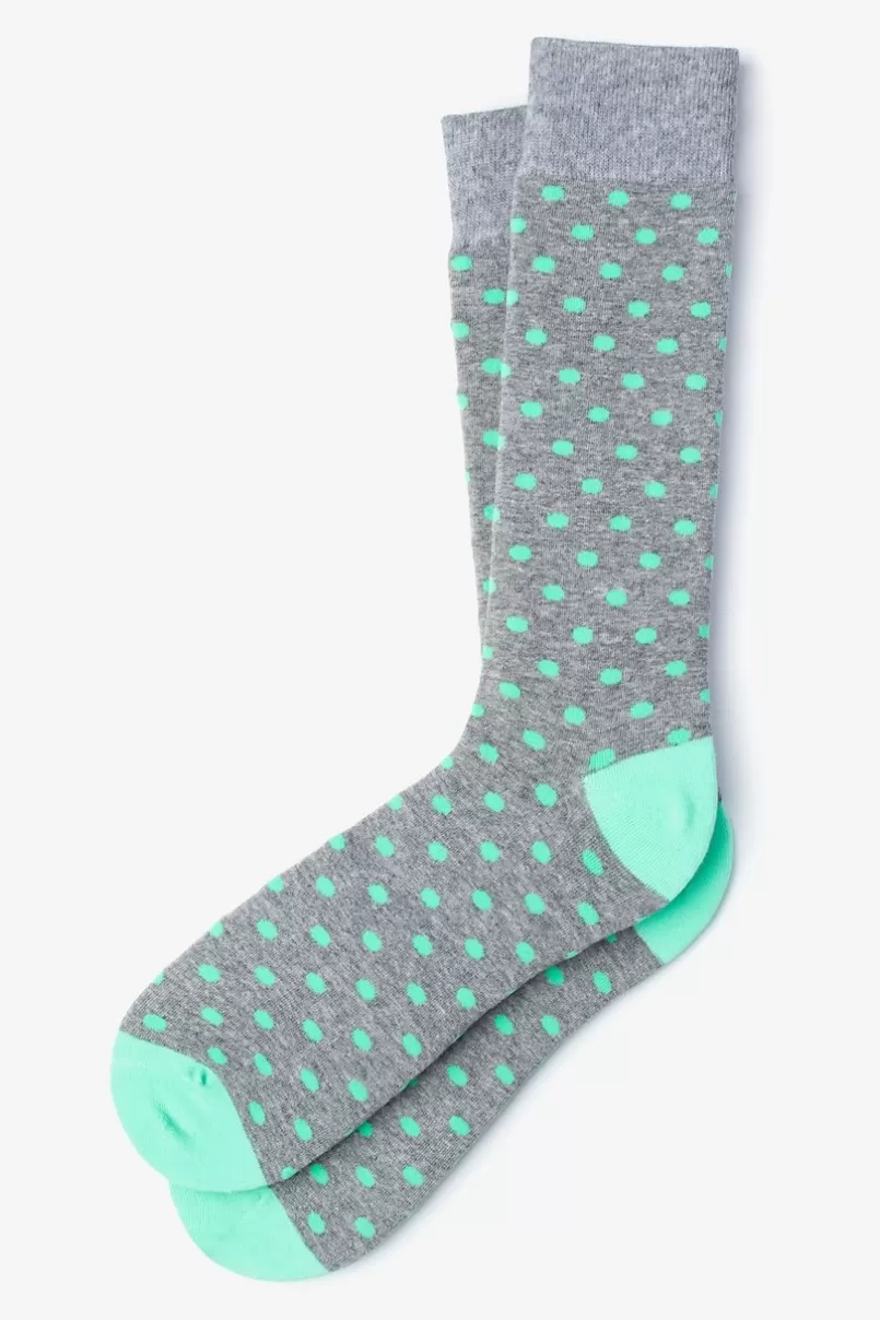 Ties Power Dots Mint Green Sock MintGreen Hot