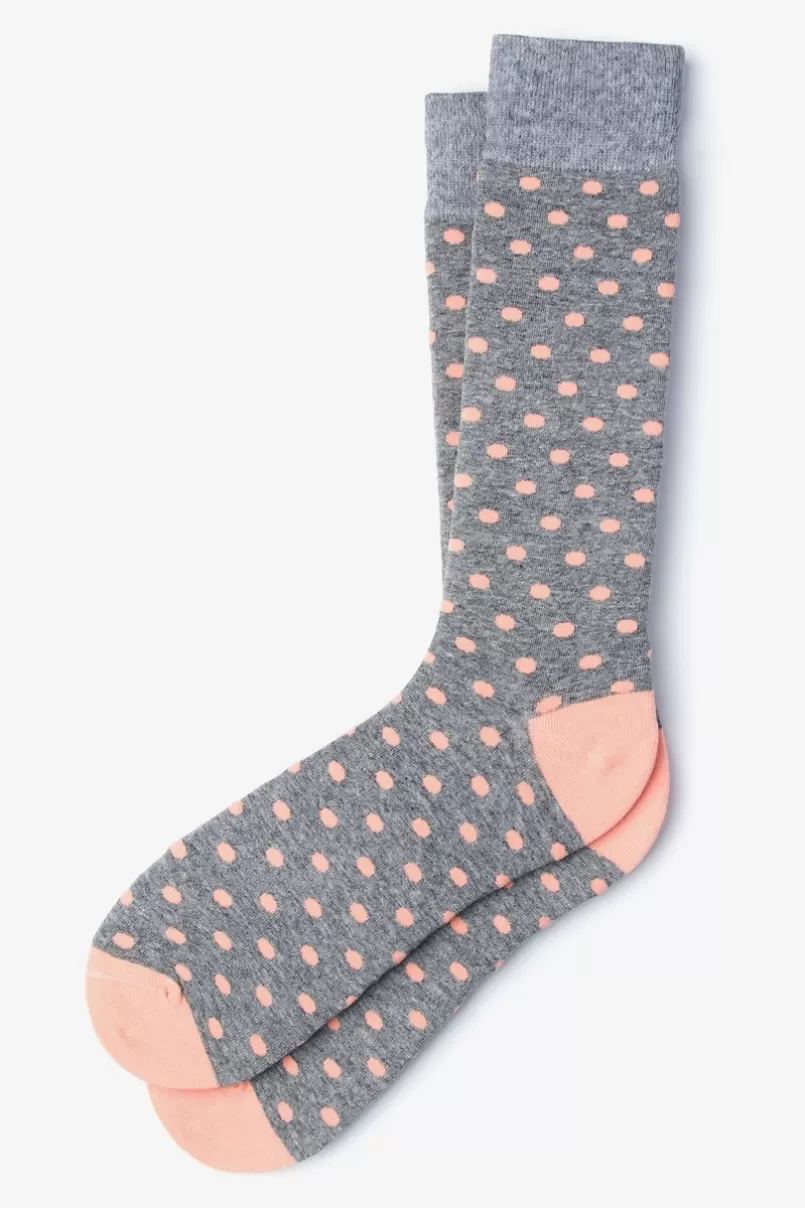 Ties Power Dots Sock Peach Sale