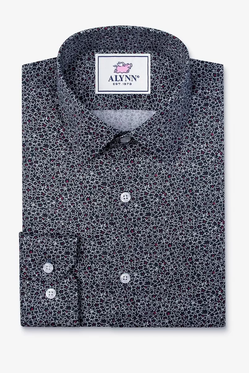 Ties Reid Floral Navy Blue Casual Shirt NavyBlue Hot