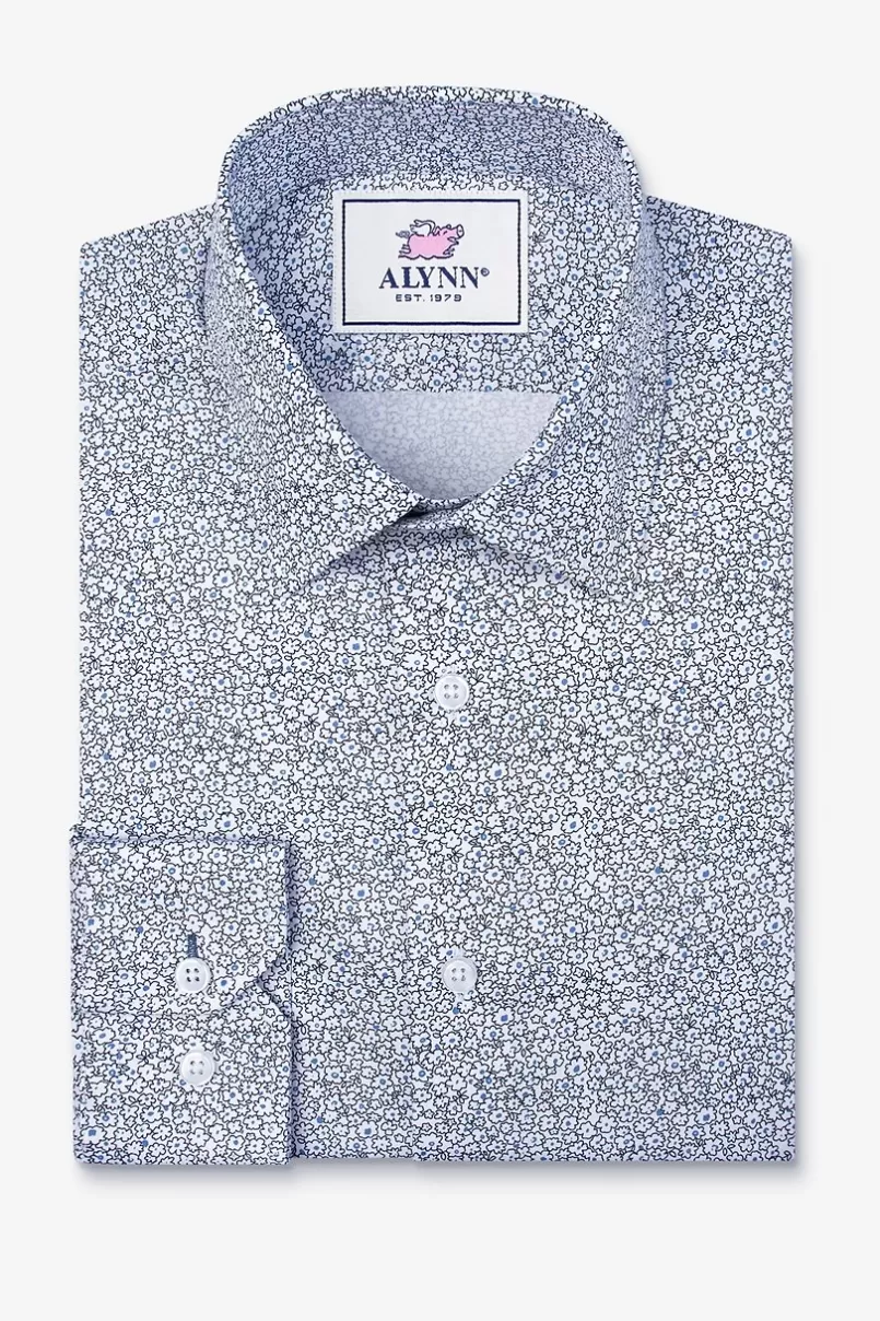 Ties Reid Floral Casual Shirt White Cheap