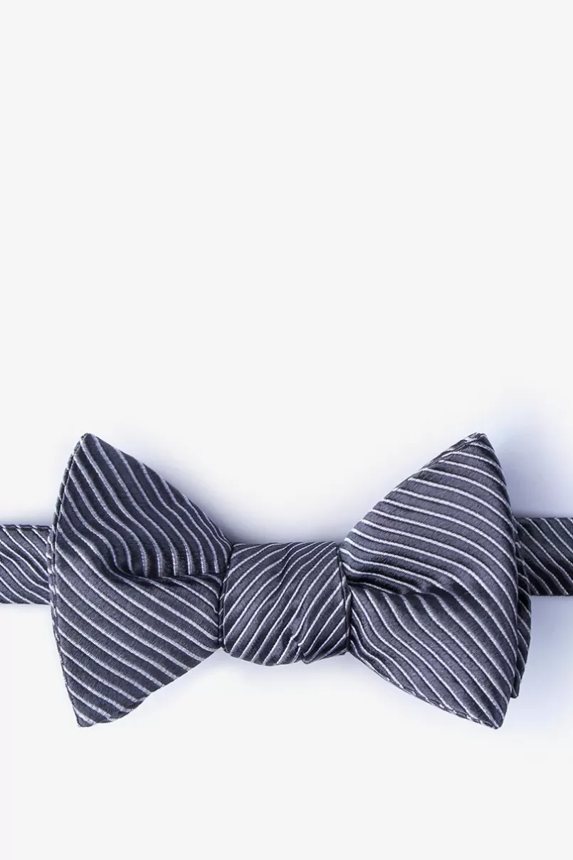 Ties Rene Dark Gray Self-Tie Bow Tie DarkGray Shop