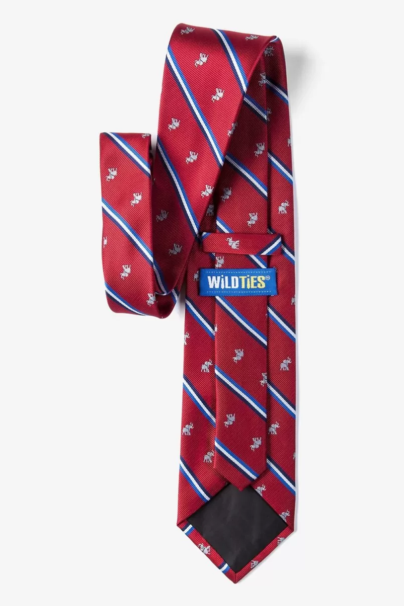 Ties Republican Party Elephant Stripe Red Tie Best