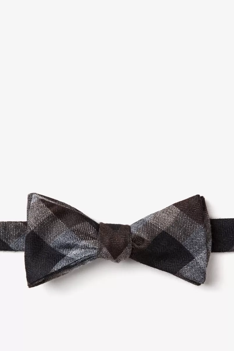 Ties Richland Skinny Bow Tie Brown Best Sale