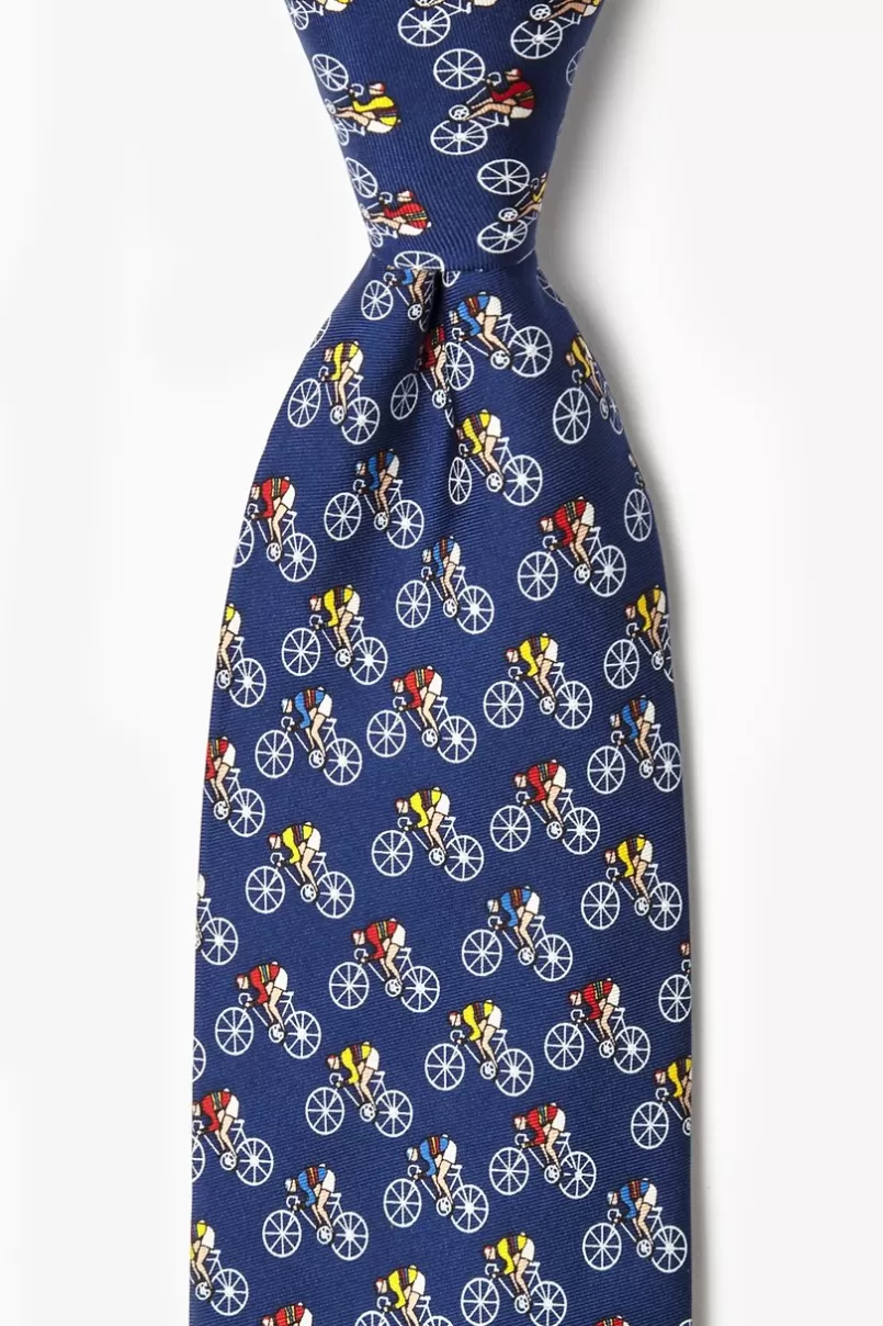 Ties Road Race Navy Blue Tie Cheap