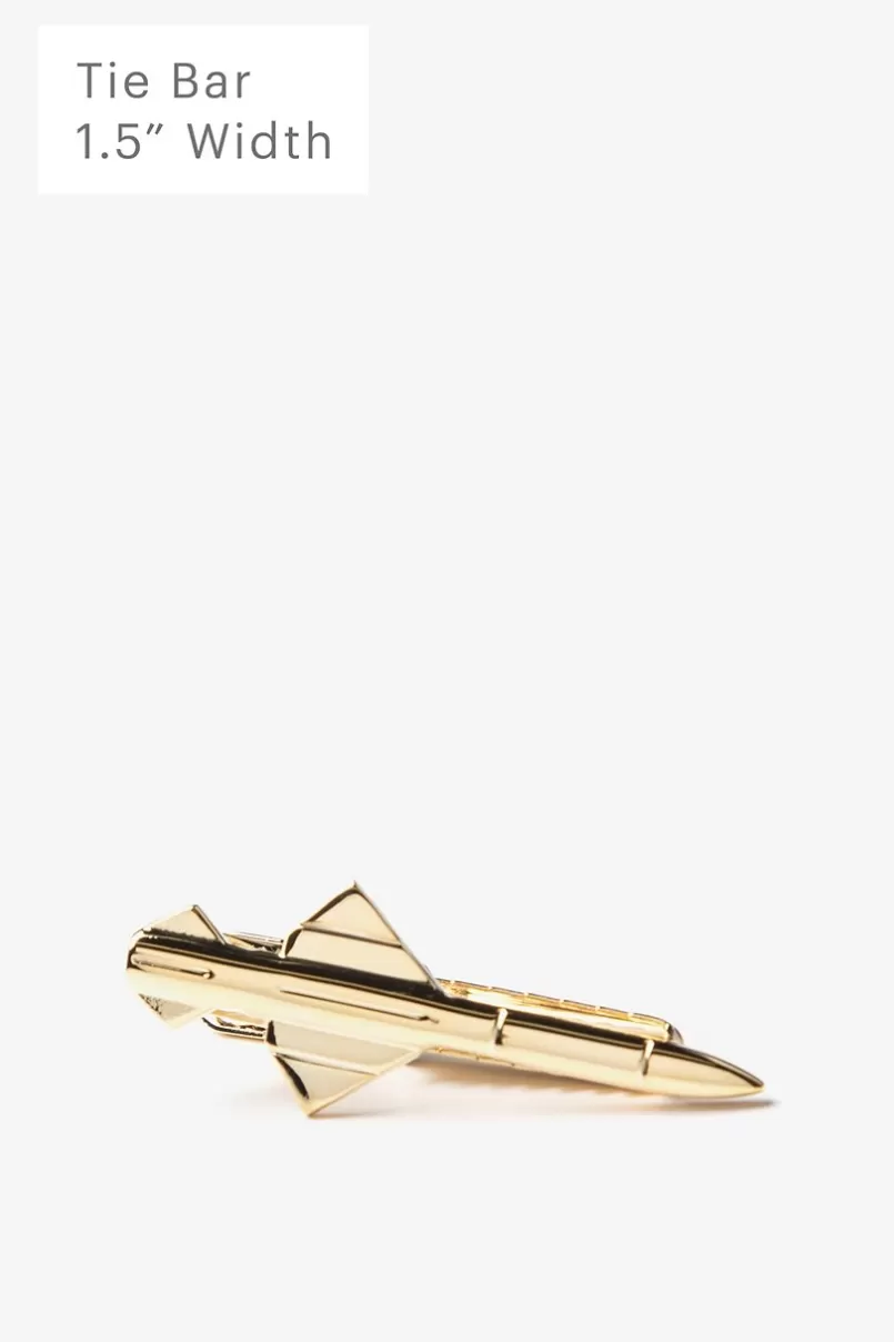 Ties Rocket Tie Bar Gold Hot