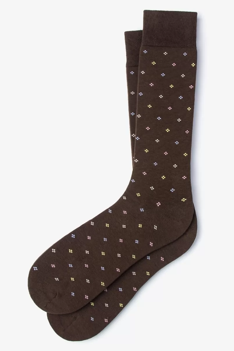 Ties Roosevelt Sock Brown Sale