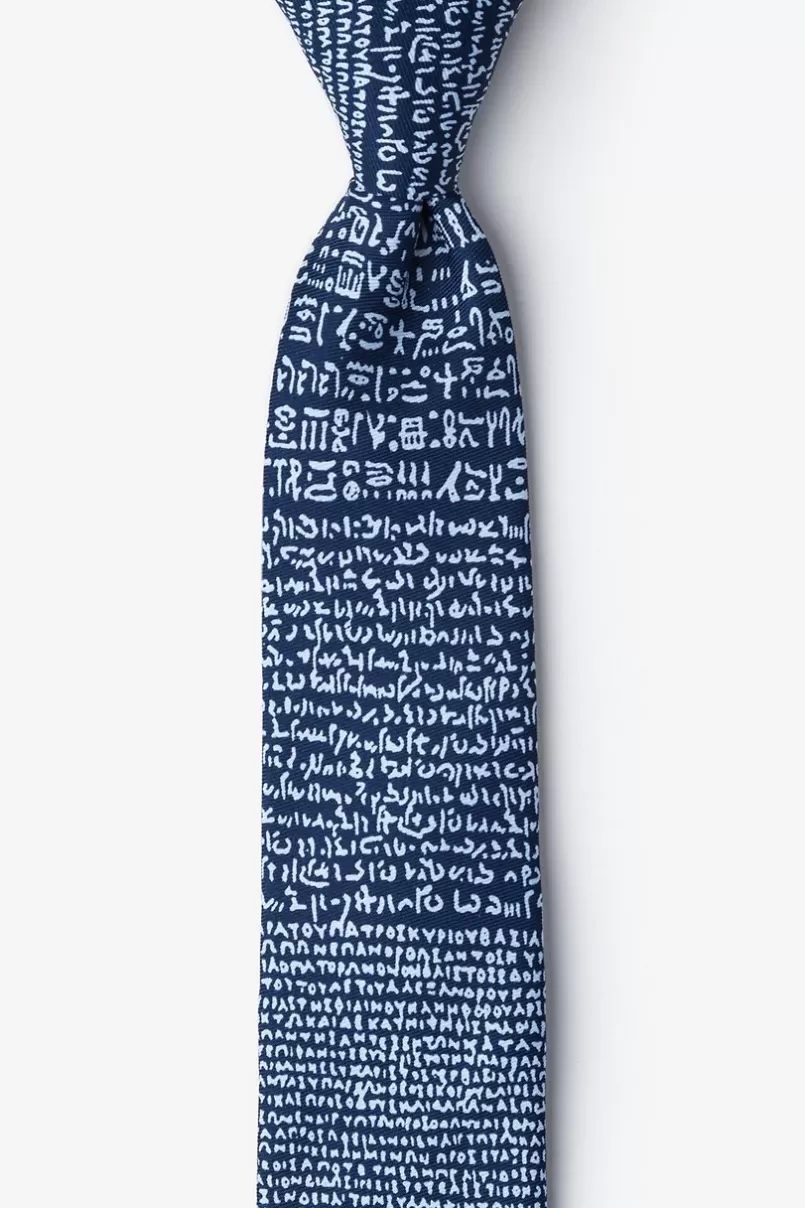 Ties Rosetta Stone Skinny Tie Blue Hot