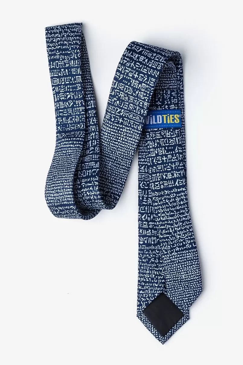 Ties Rosetta Stone Skinny Tie Blue Hot