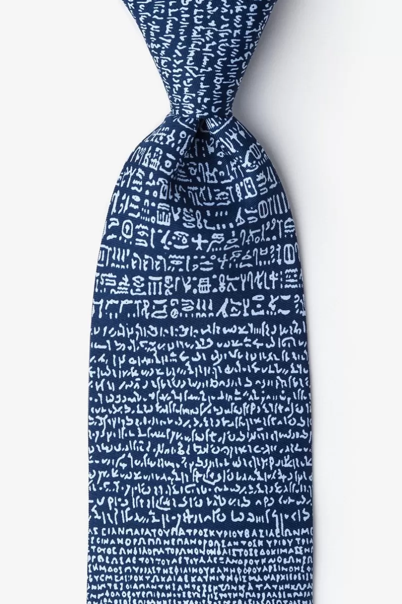 Ties Rosetta Stone Tie Blue Clearance