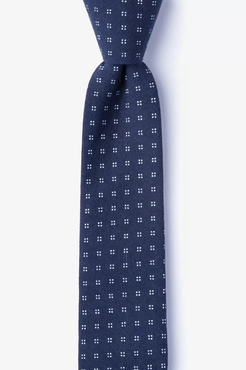 Ties Ross Navy Blue Skinny Tie NavyBlue Best Sale