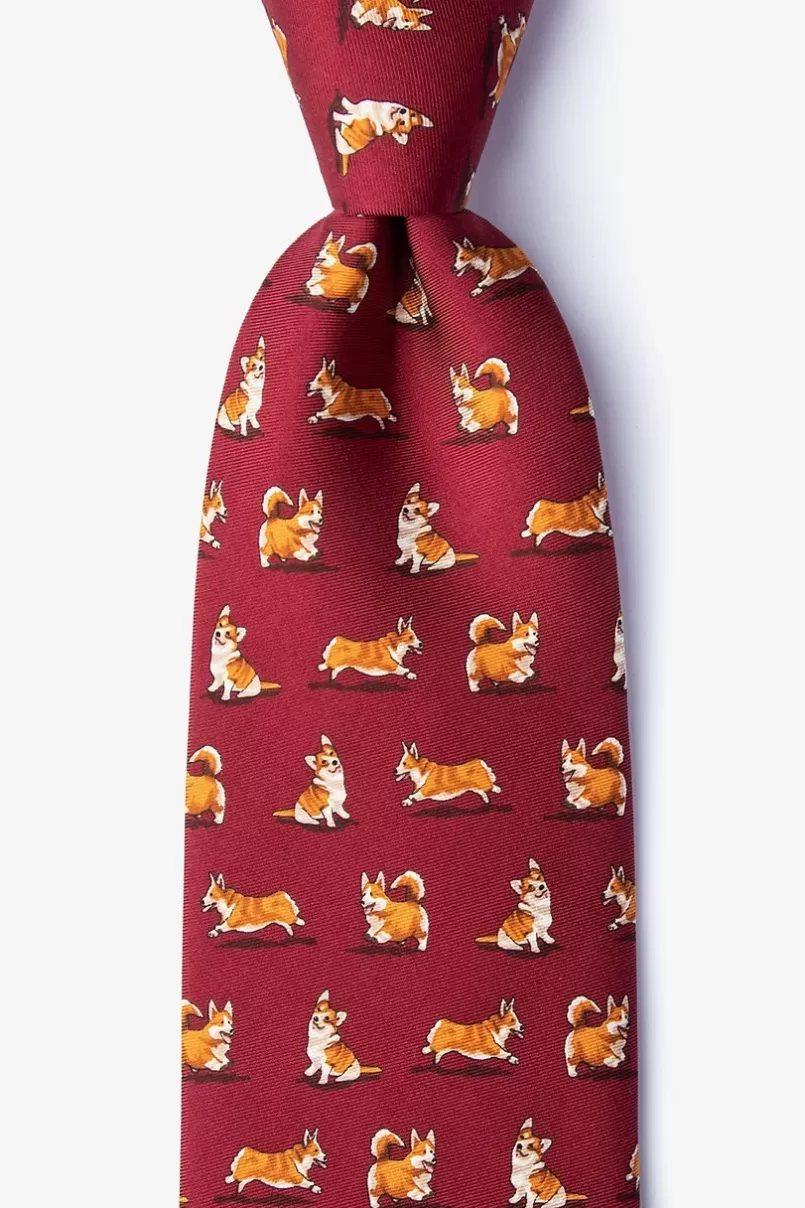 Ties Rowdy Corgis Tie Red Online