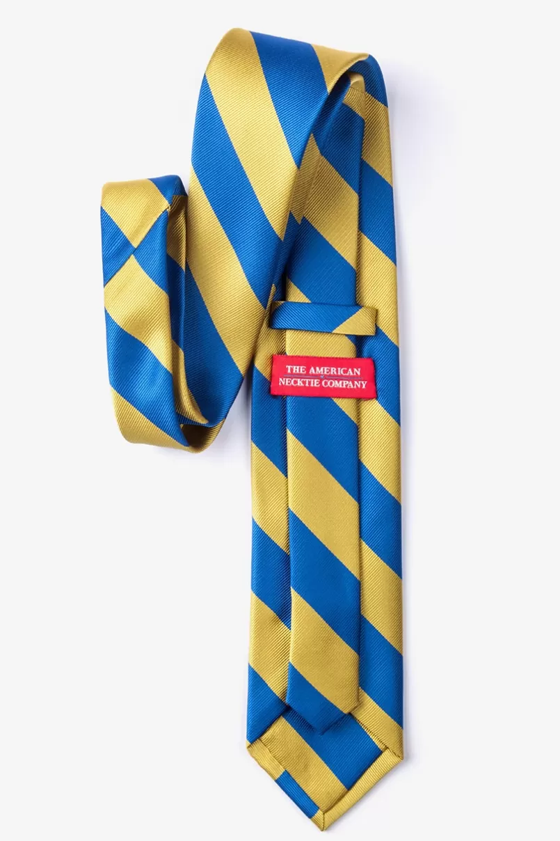 Ties Royal Blue & Gold Stripe Extra Long Tie RoyalBlue&Gold Cheap