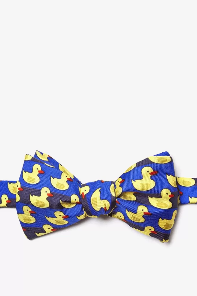 Ties Rubber Duck Blue Self-Tie Bow Tie Discount