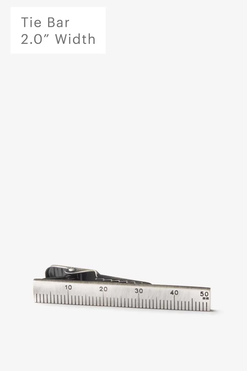 Ties Ruler Silver Tie Bar Hot