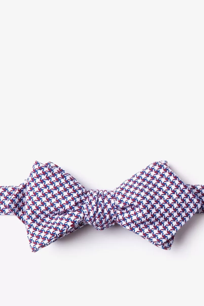 Ties Sadler Diamond Tip Bow Tie Red Cheap