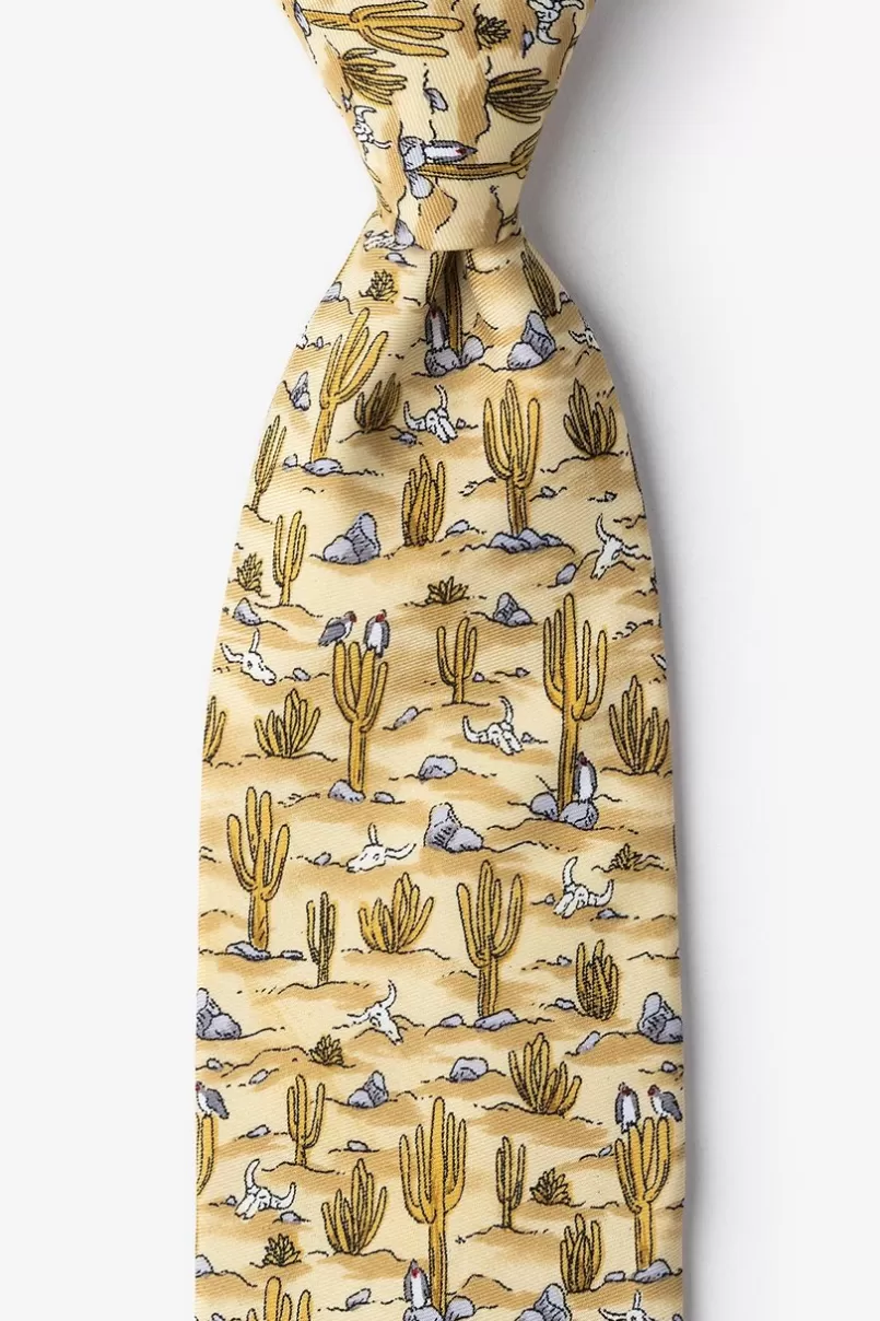 Ties Saguaro Cactus Tie Yellow Store