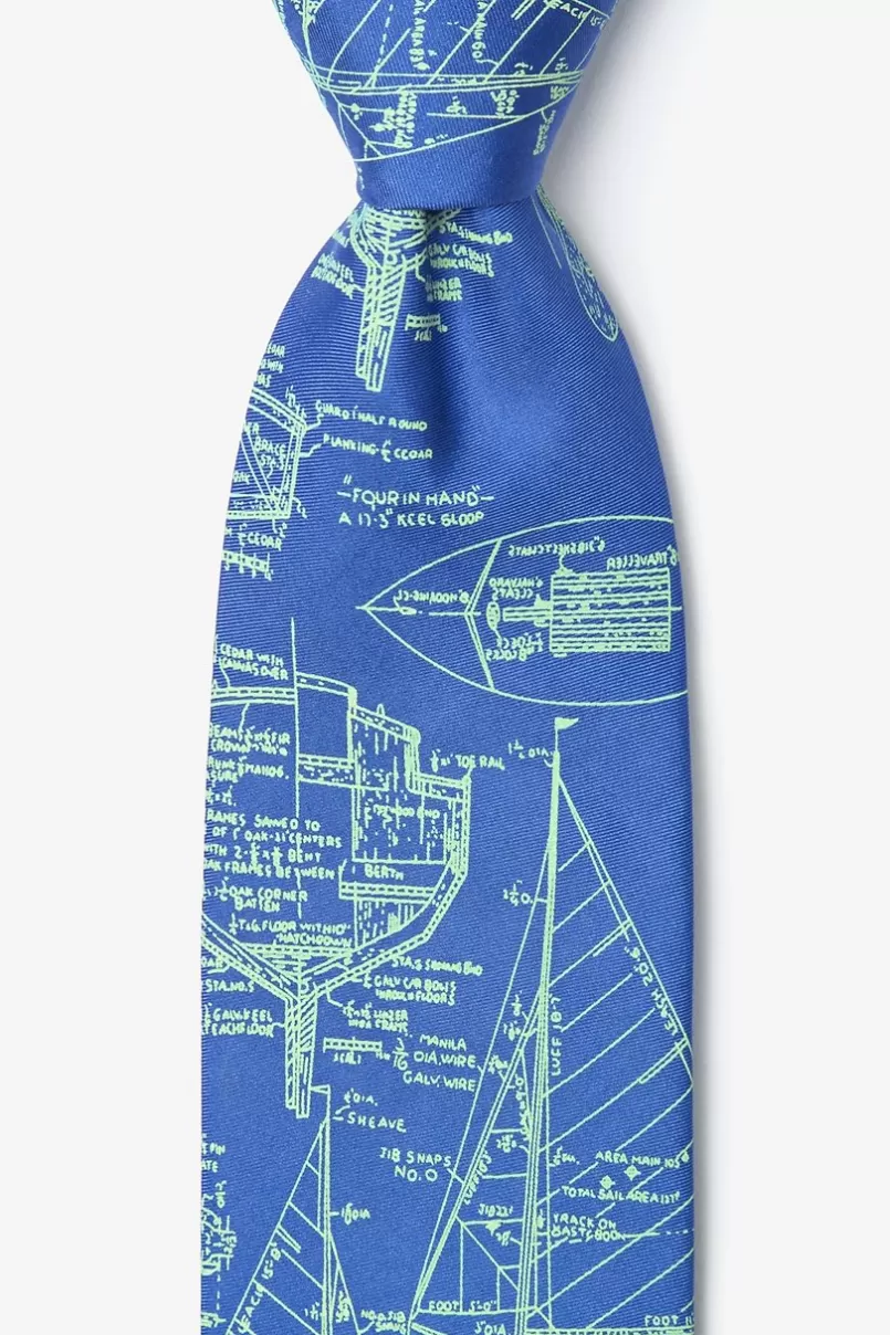 Ties Sail Plans Tie Blue Cheap