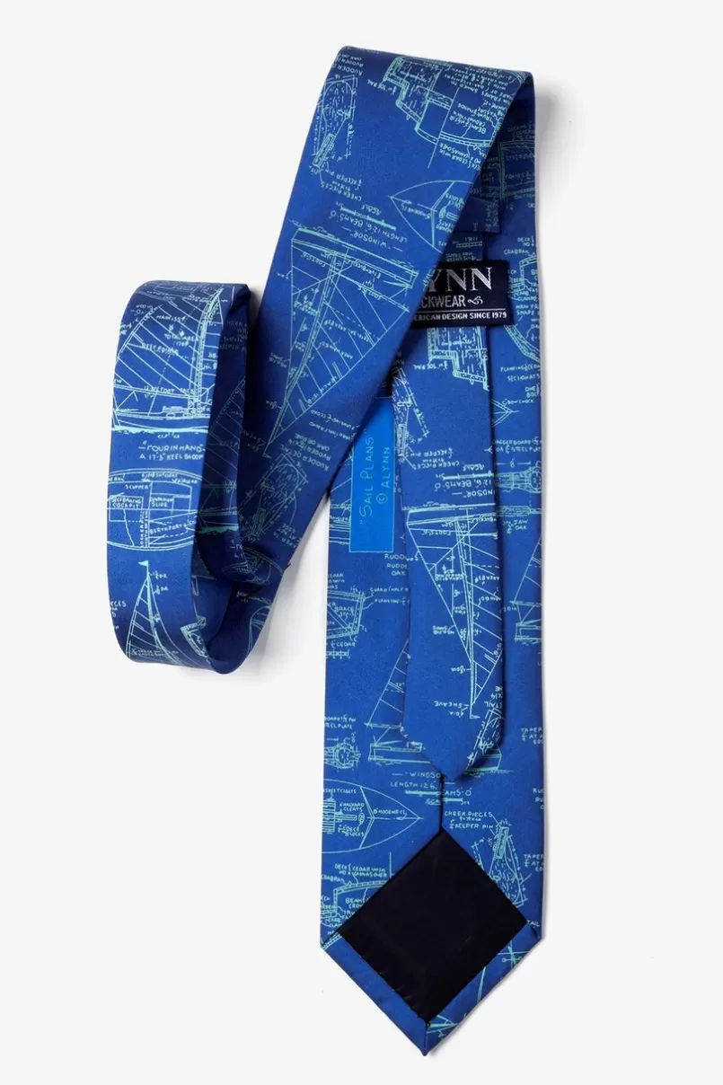 Ties Sail Plans Tie Blue Cheap