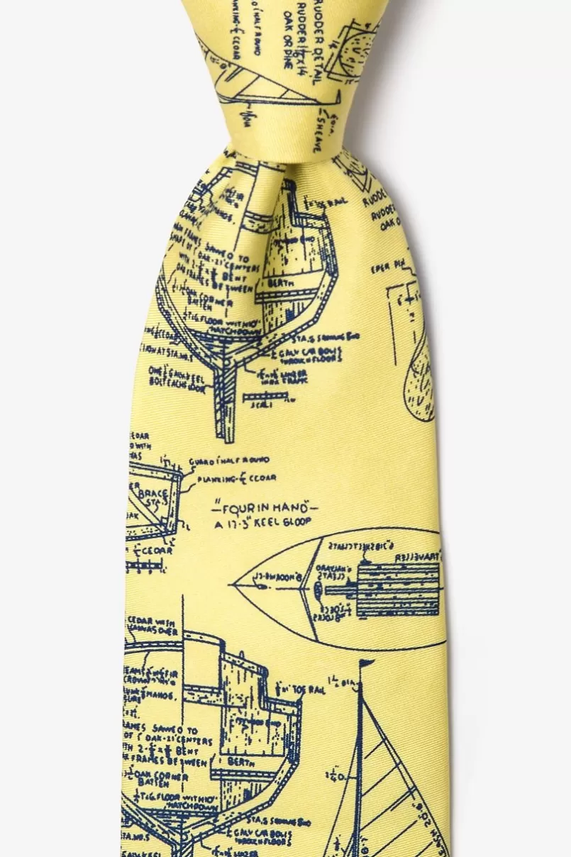 Ties Sail Plans Tie Yellow Cheap