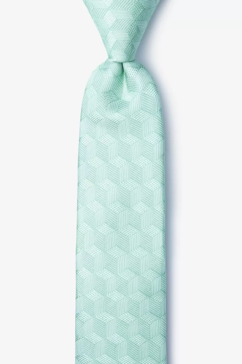 Ties Salt Skinny Tie Aqua Outlet