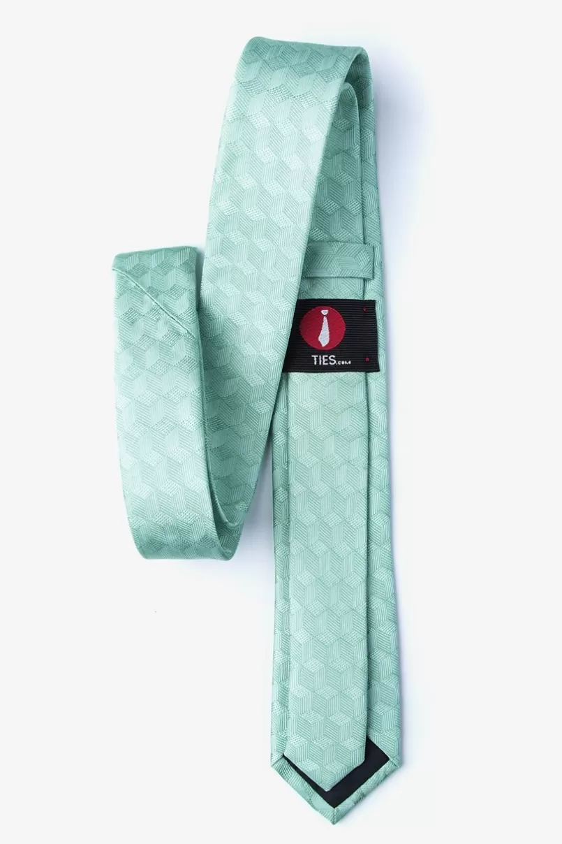 Ties Salt Skinny Tie Aqua Outlet