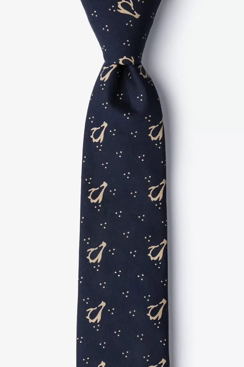 Ties San Diego Navy Blue Skinny Tie Online