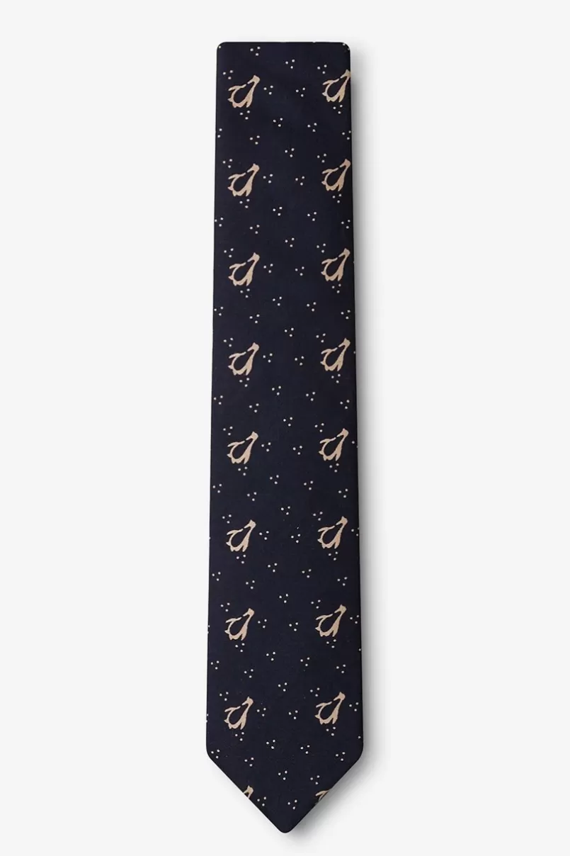 Ties San Diego Navy Blue Skinny Tie Online