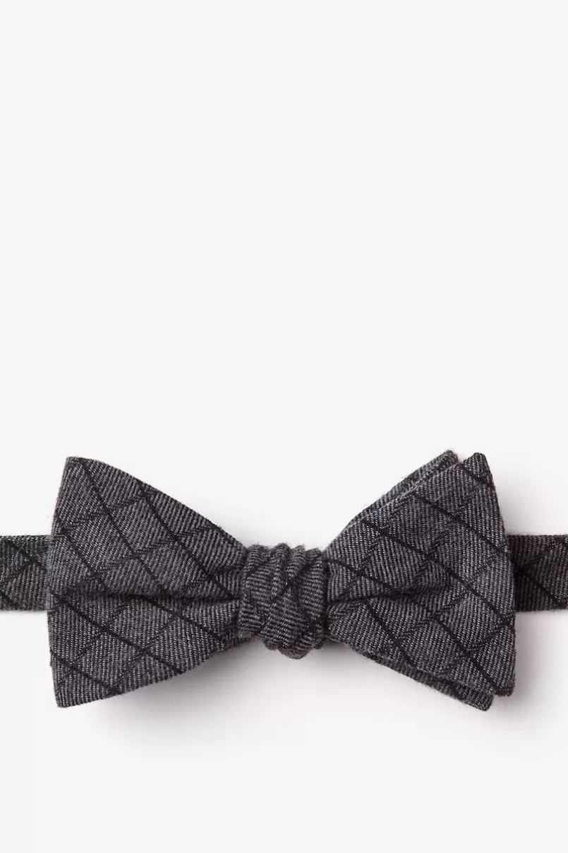 Ties San Luis Self-Tie Bow Tie Charcoal Clearance