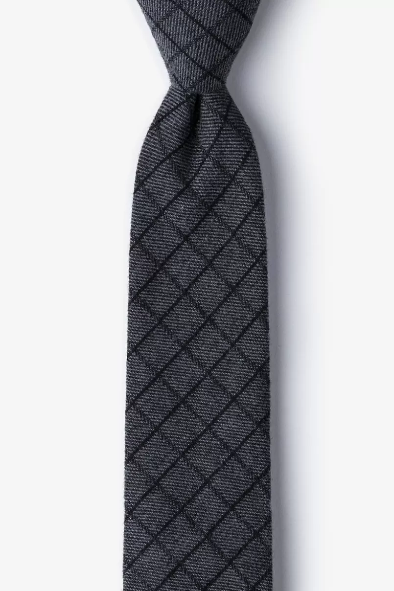 Ties San Luis Skinny Tie Charcoal Cheap