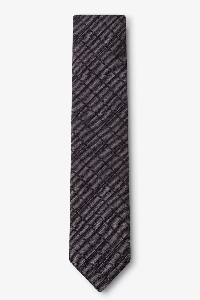 Ties San Luis Skinny Tie Charcoal Cheap