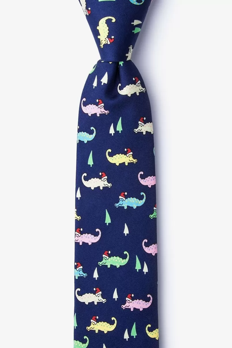 Ties Santa Gators Navy Blue Skinny Tie Cheap