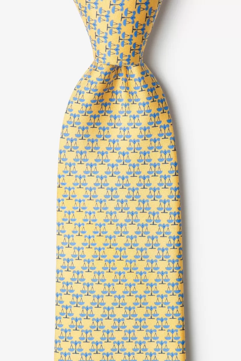 Ties Scales Of Justice Tie Yellow Discount