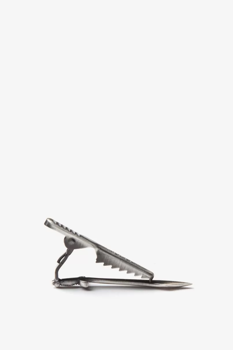 Ties Scimitar Silver Tie Bar Hot