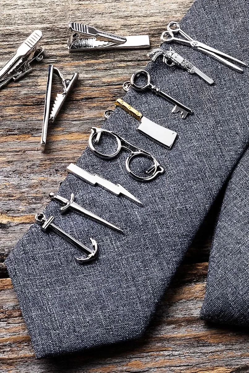 Ties Scissors Silver Tie Bar Outlet