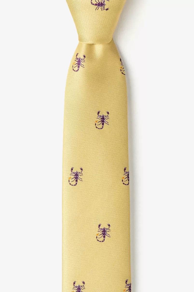 Ties Scorpions Skinny Tie Mustard Best Sale