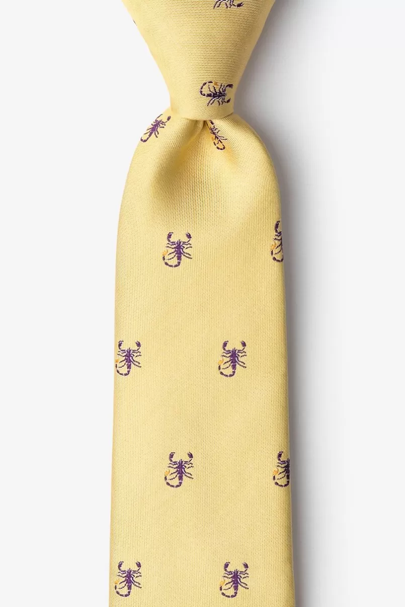 Ties Scorpions Tie Mustard Flash Sale