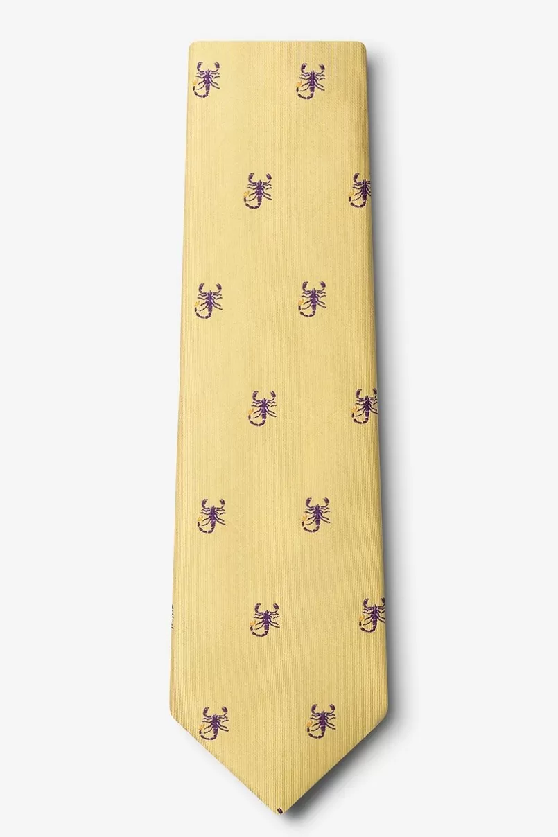 Ties Scorpions Tie Mustard Flash Sale