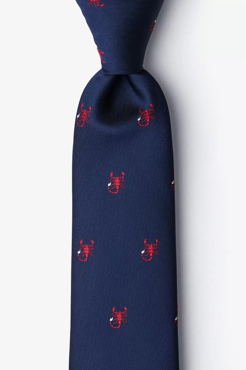 Ties Scorpions Navy Blue Tie NavyBlue Online