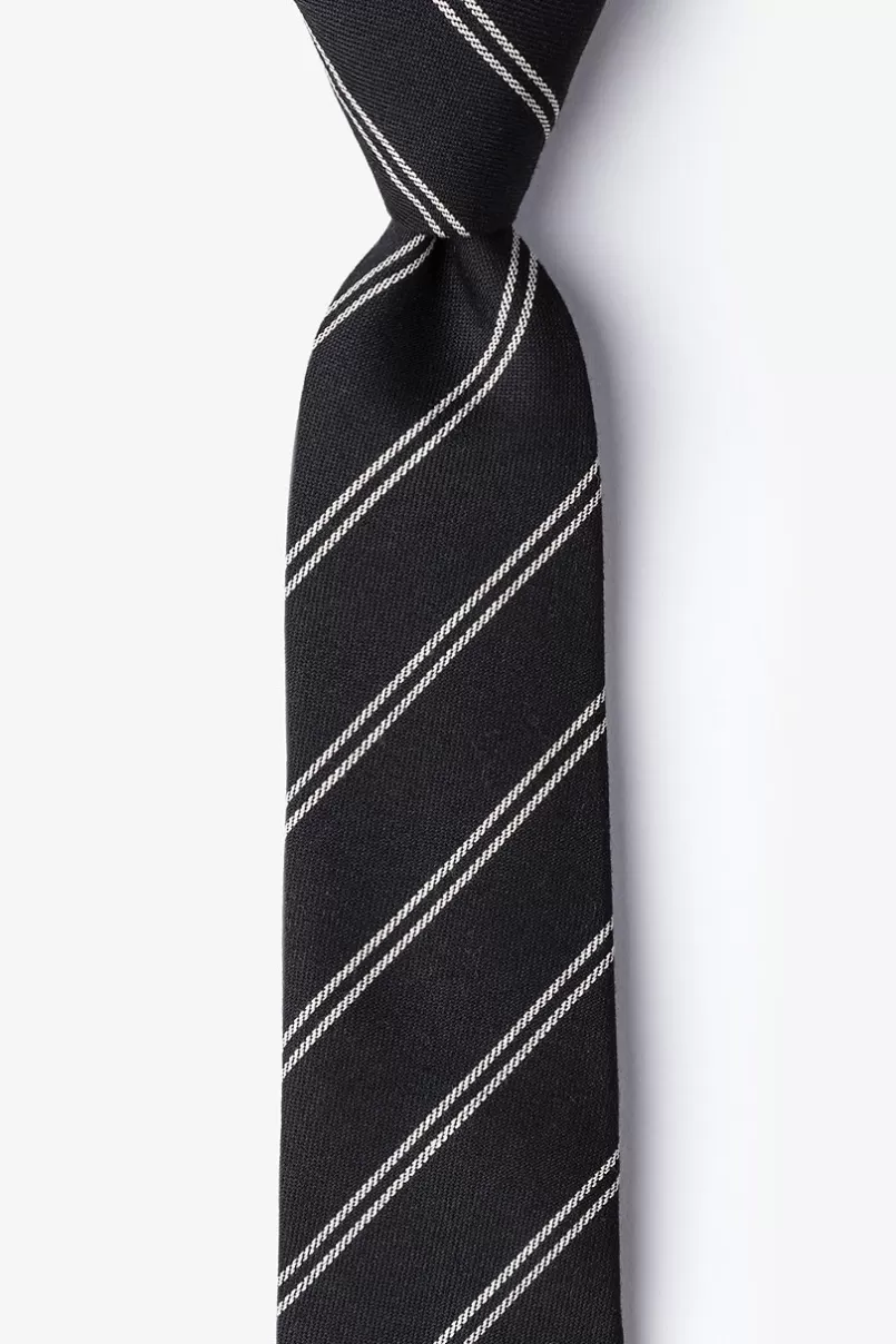 Ties Seagoville Skinny Tie Charcoal Sale