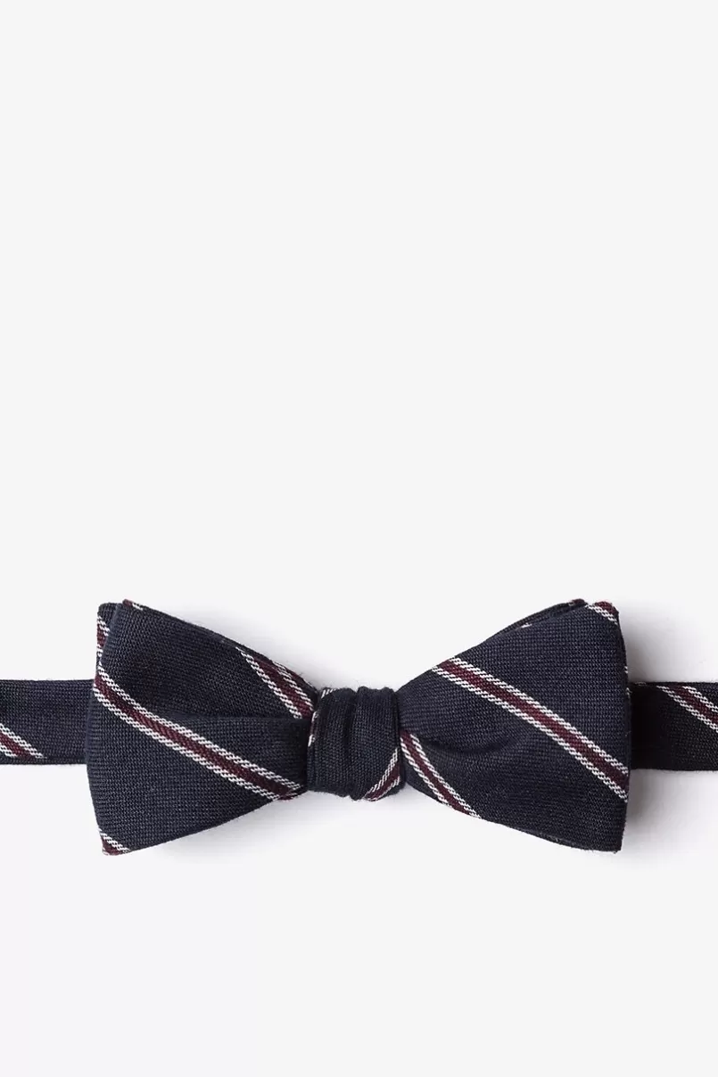 Ties Seagoville Navy Blue Skinny Bow Tie Best Sale