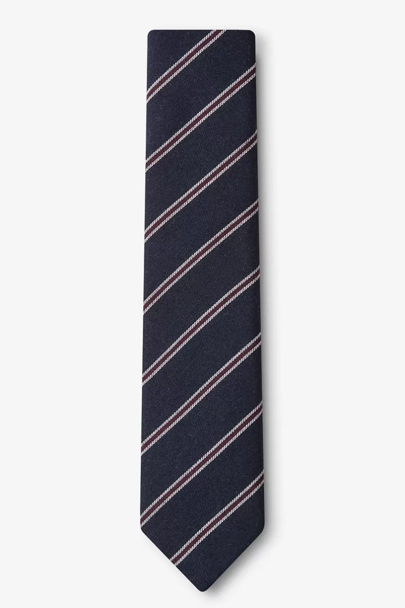 Ties Seagoville Navy Blue Skinny Tie NavyBlue Discount