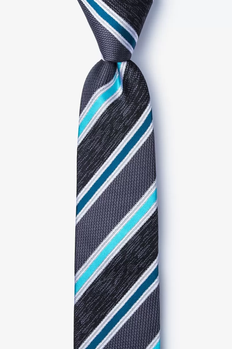 Ties Shannon Navy Blue Skinny Tie NavyBlue Store