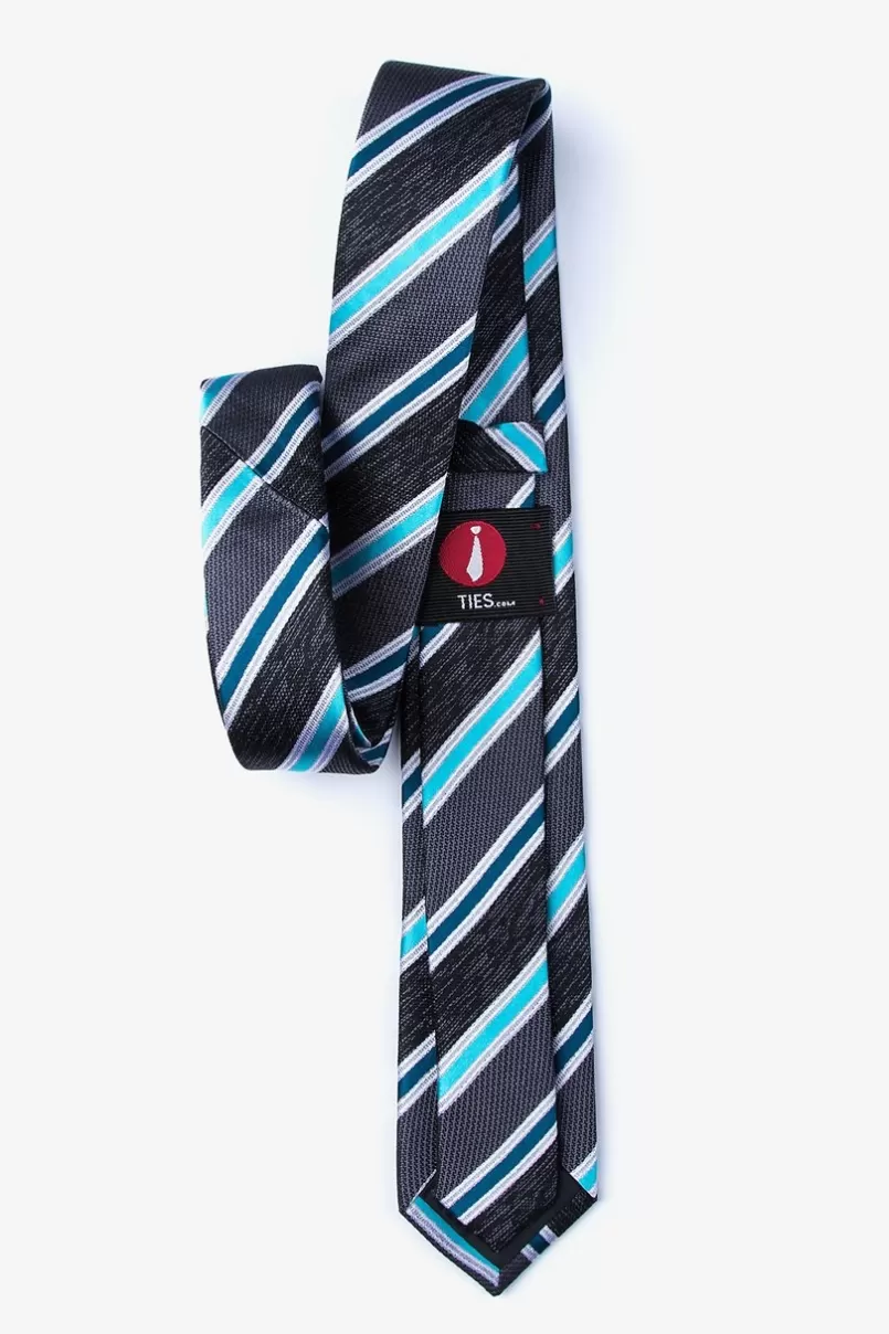 Ties Shannon Navy Blue Skinny Tie NavyBlue Store