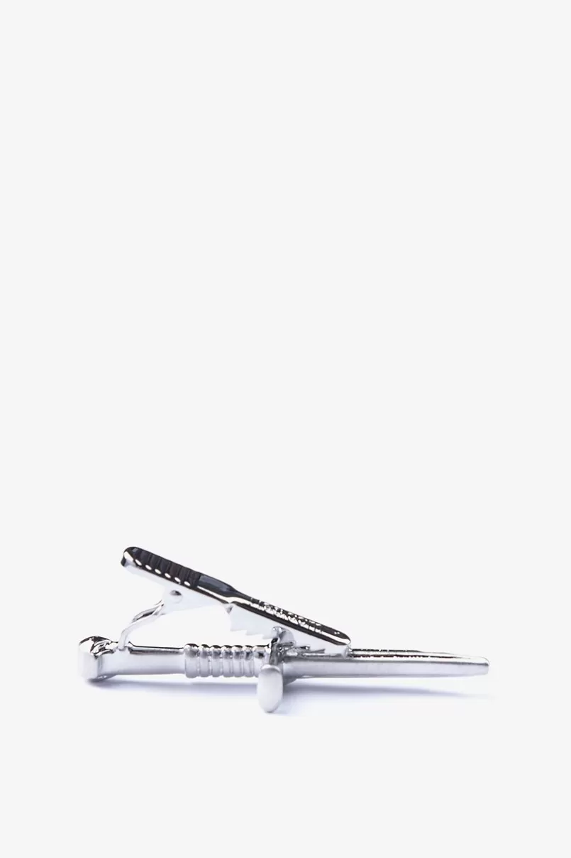 Ties Shattered Great Sword Silver Tie Bar Sale